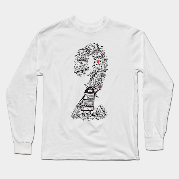 Two (Buu&Luu Alphabet) Long Sleeve T-Shirt by yuliia_bahniuk